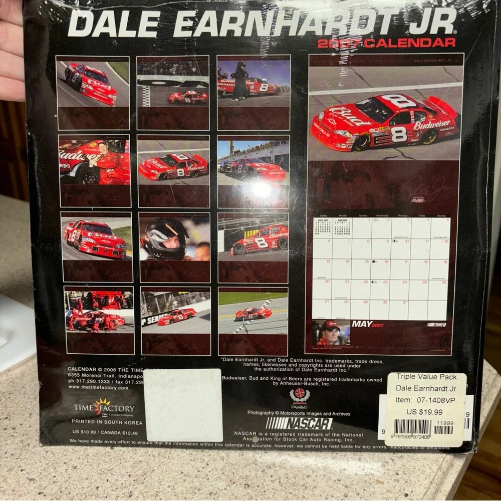 Dale Earnhardt Jr Calendar 2007